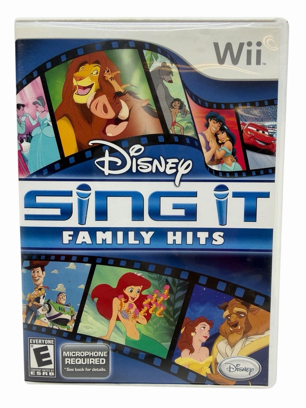 Disney Sing It Family Hits Nintendo Wii 2010 Disc Case Manual No Microphone
